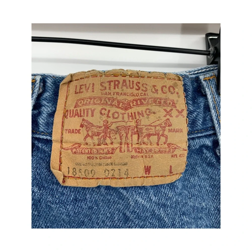 Vintage Levis Bareback Jeans Womens 25x29 High Rise Tapered 80s Made USA Rare